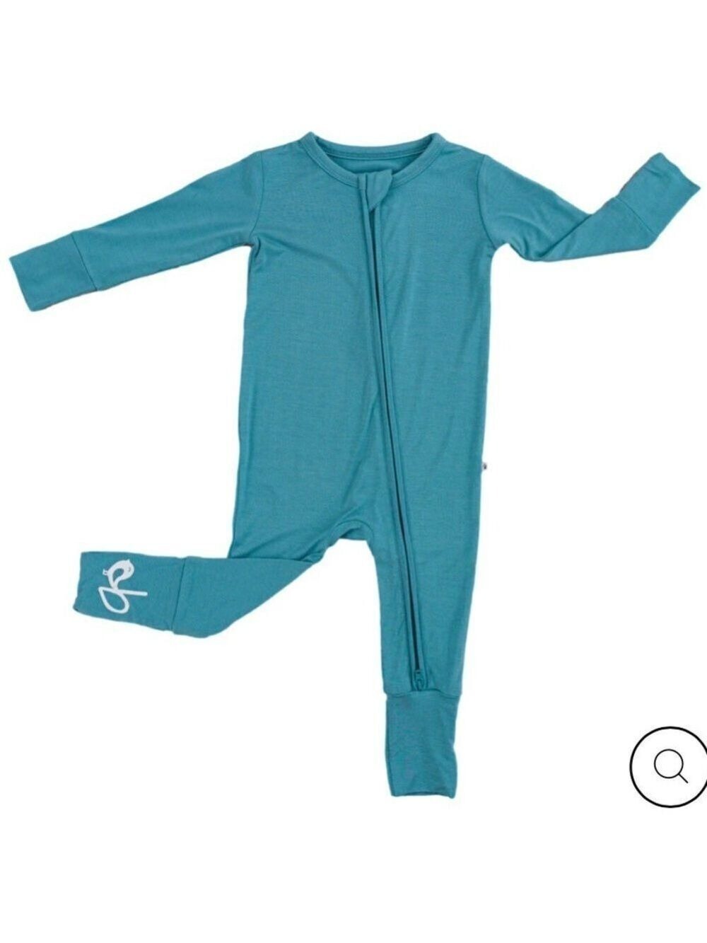 Teal Kids Footed One Piece Pajamas
